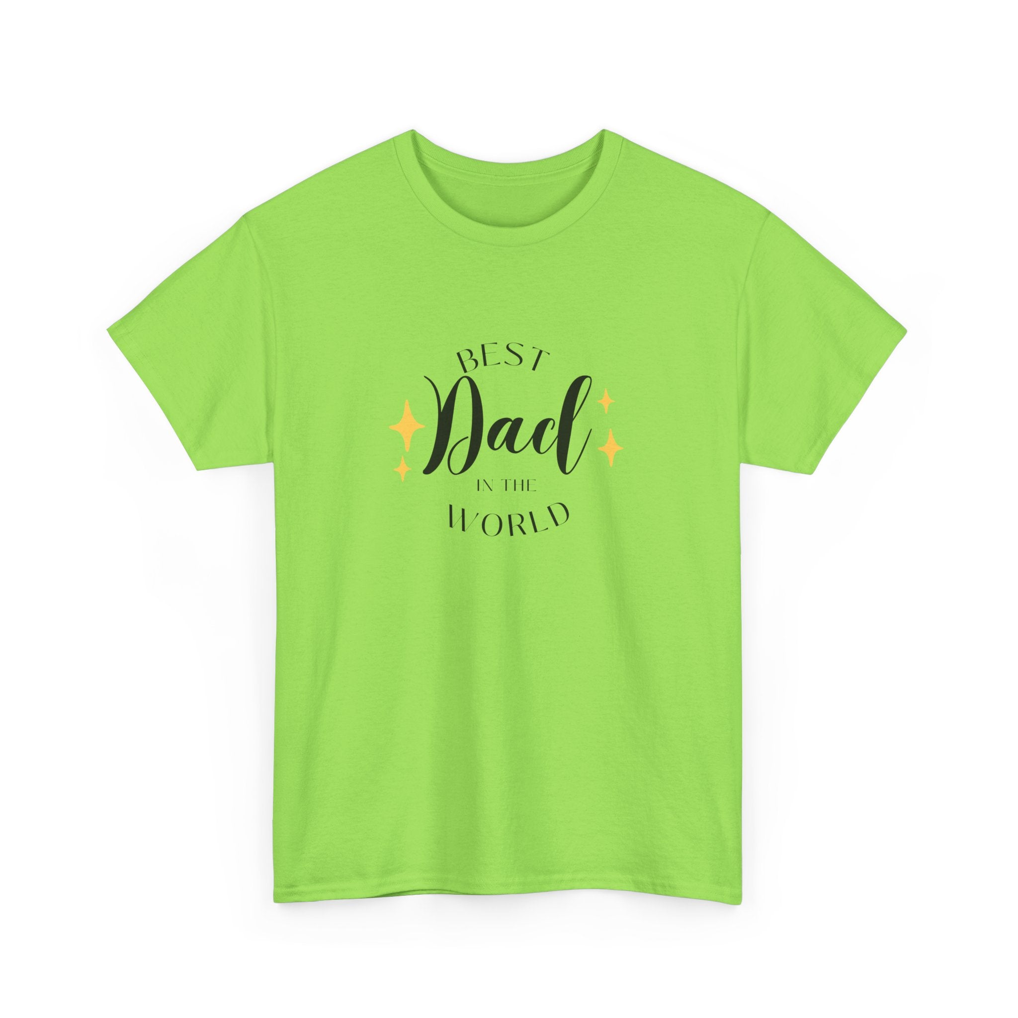 Best Dad Heavy Cotton Tee - Perfect Gift for Father's Day