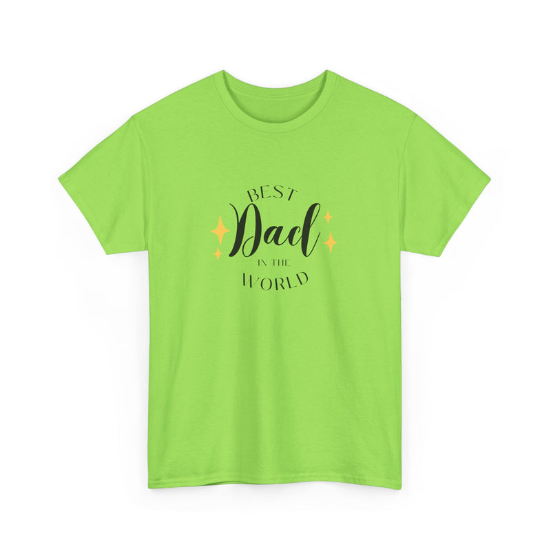 Best Dad Heavy Cotton Tee - Perfect Gift for Father's Day