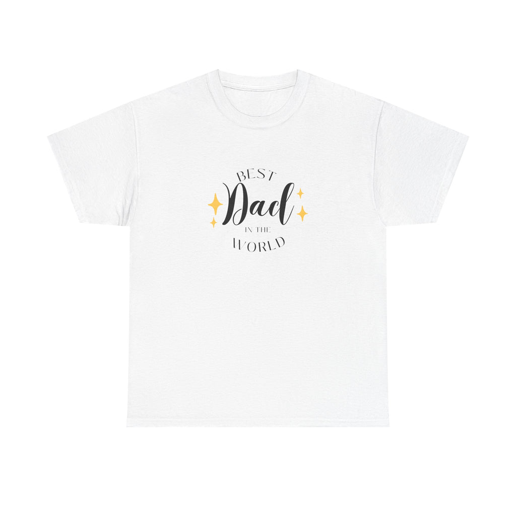 Best Dad Heavy Cotton Tee - Perfect Gift for Father's Day