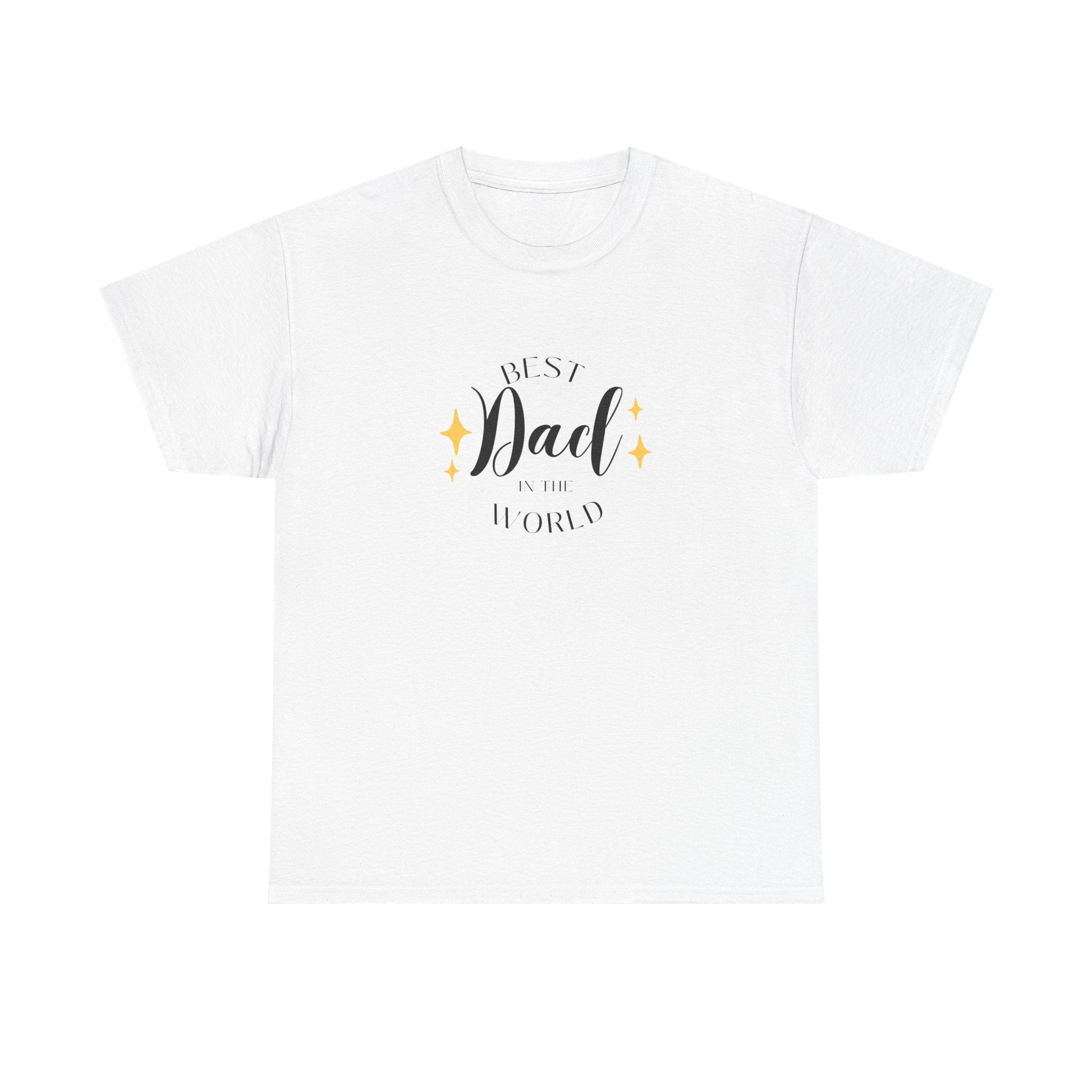 Best Dad Heavy Cotton Tee - Perfect Gift for Father's Day