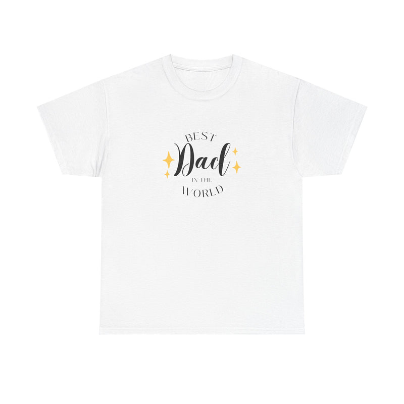 Best Dad Heavy Cotton Tee - Perfect Gift for Father's Day