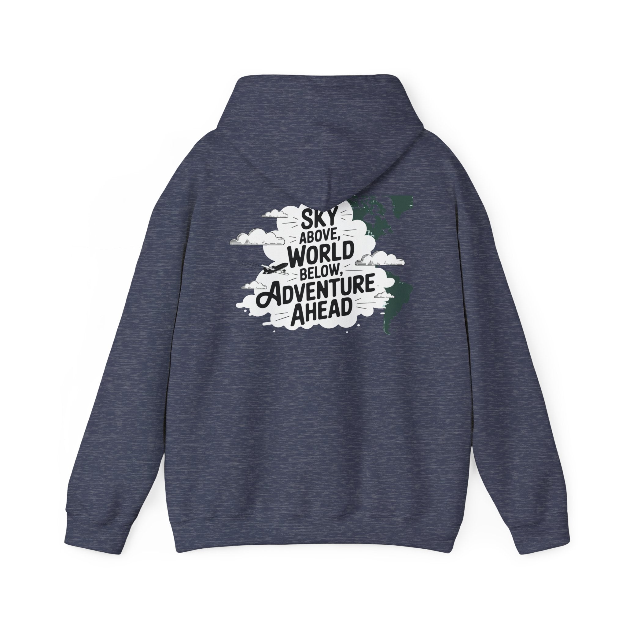 Unisex Heavy Blend™ Hooded Sweatshirt Sky above world below