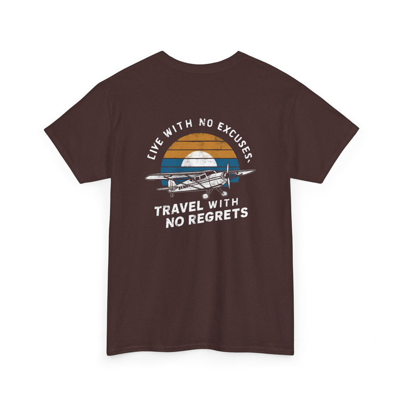 Unisex Heavy Cotton Tee: "Live with no excuse" - T-Shirt