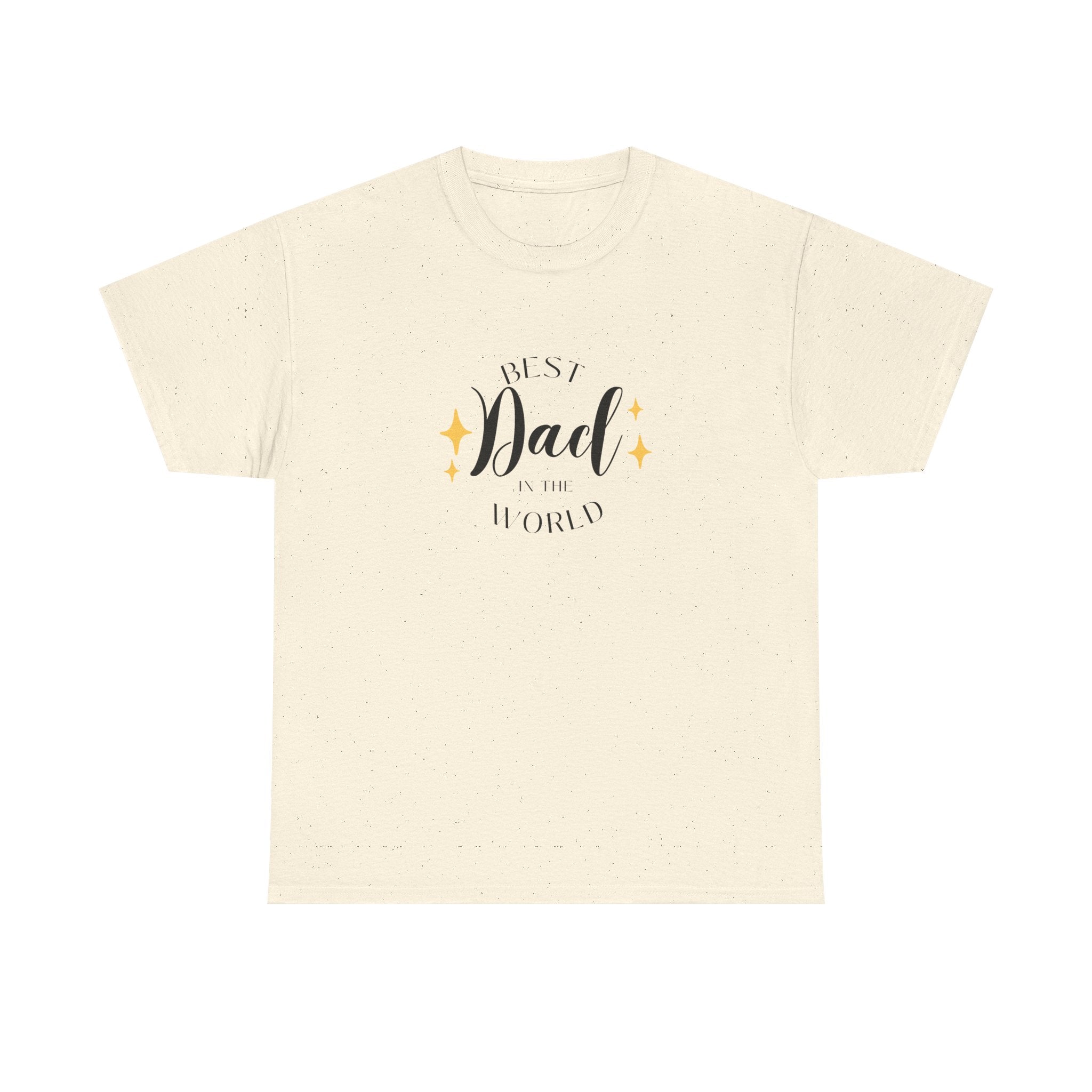 Best Dad Heavy Cotton Tee - Perfect Gift for Father's Day