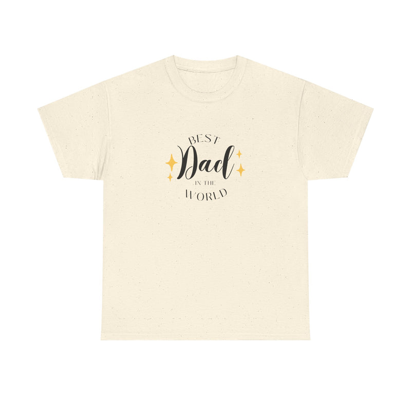 Best Dad Heavy Cotton Tee - Perfect Gift for Father's Day