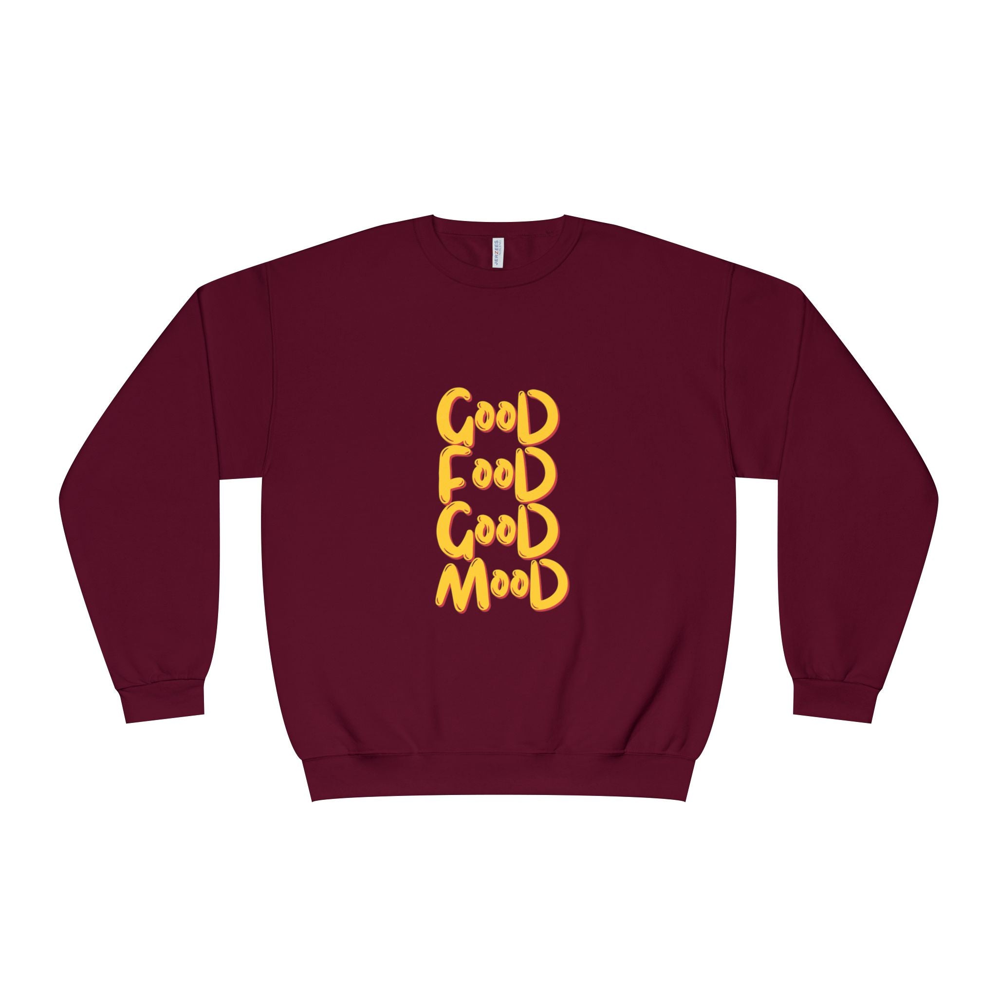 Good Food Good Mood Sweatshirt - Unisex NuBlend® Crewneck for Comfort and Style