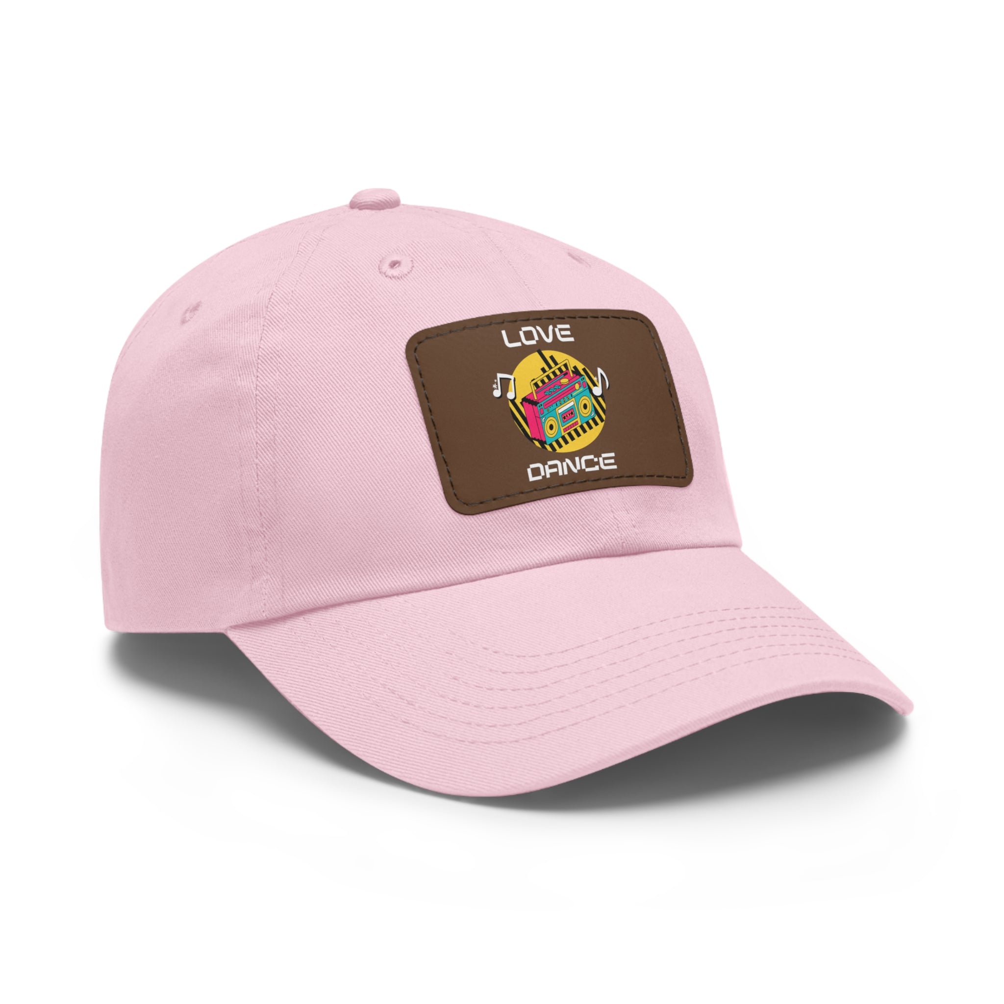 Love Dance Dad Hat with Leather Patch - Casual Style for Dance Lovers