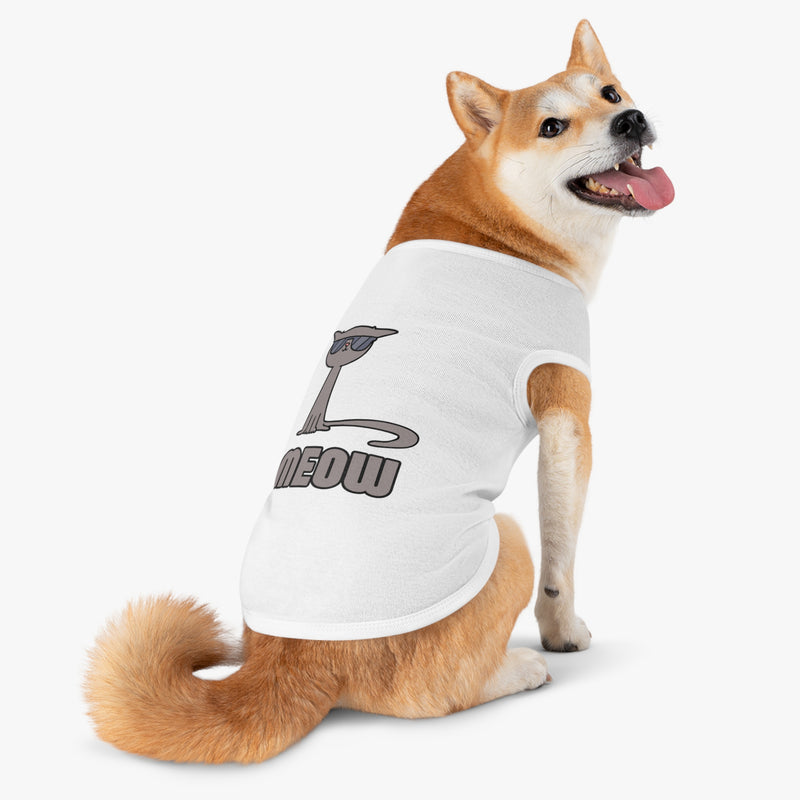 Cool Cat Pet Tank Top - Fun Meow Design for Stylish Pets