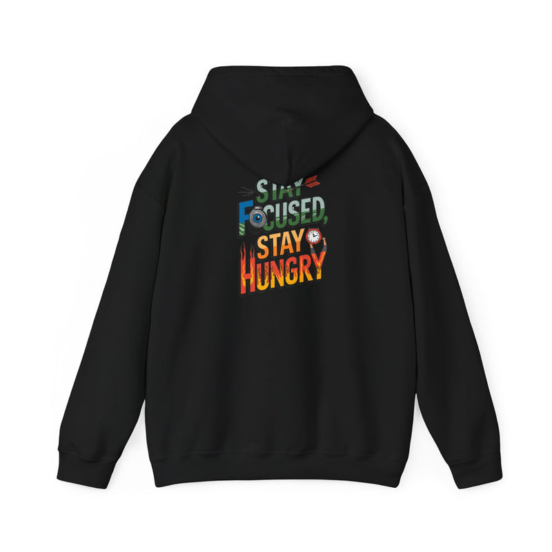 Unisex Heavy Blend™ Hooded Sweatshirt "Stay Focused Stay Hungry"
