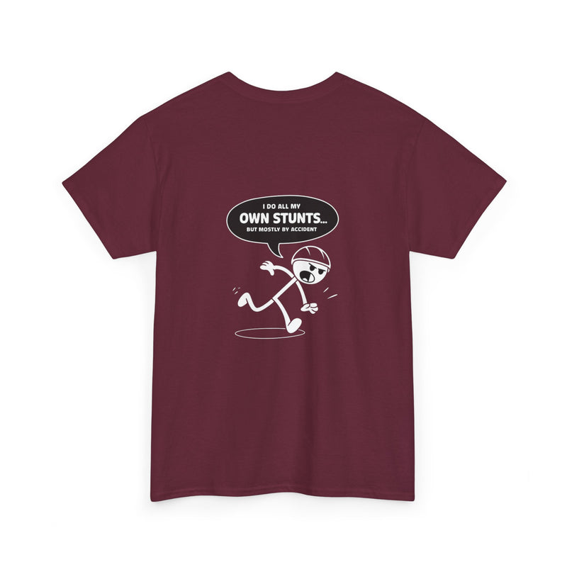Unisex Heavy Cotton Tee: "Own Stunts" - T-Shirt