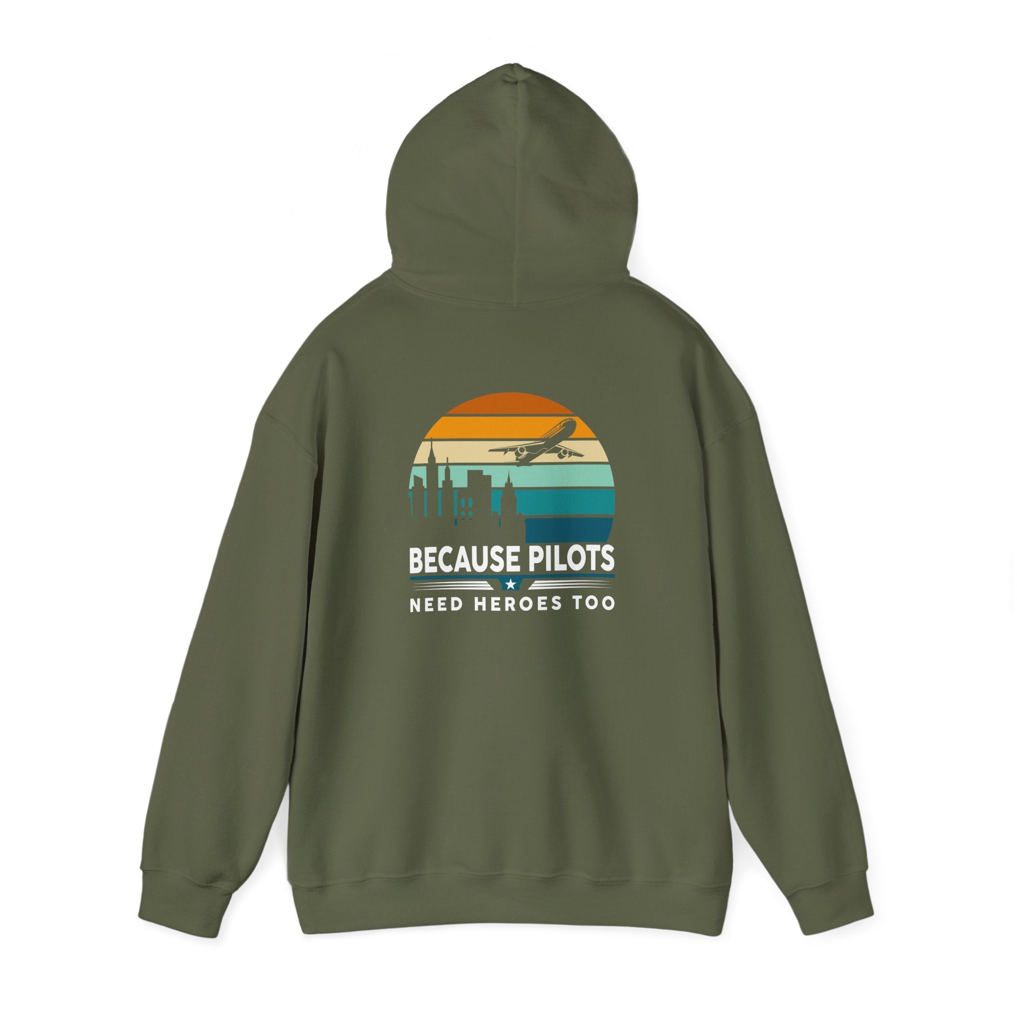 Unisex Heavy Blend™ Hooded Sweatshirt "Maintenance & Pilots Design | Perfect Gift for Aviation Enthusiasts
