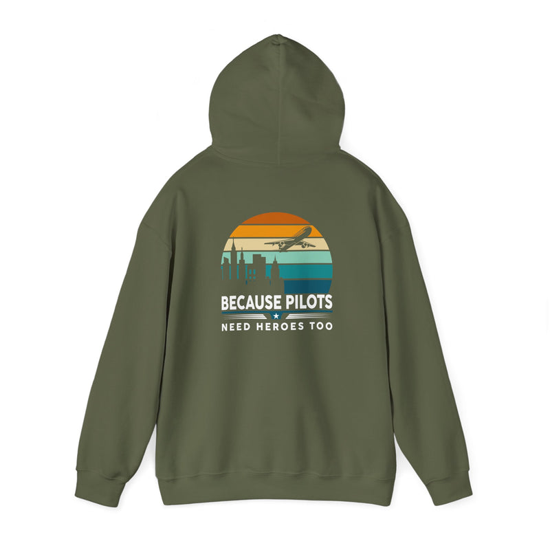 Unisex Heavy Blend™ Hooded Sweatshirt "Maintenance & Pilots Design | Perfect Gift for Aviation Enthusiasts