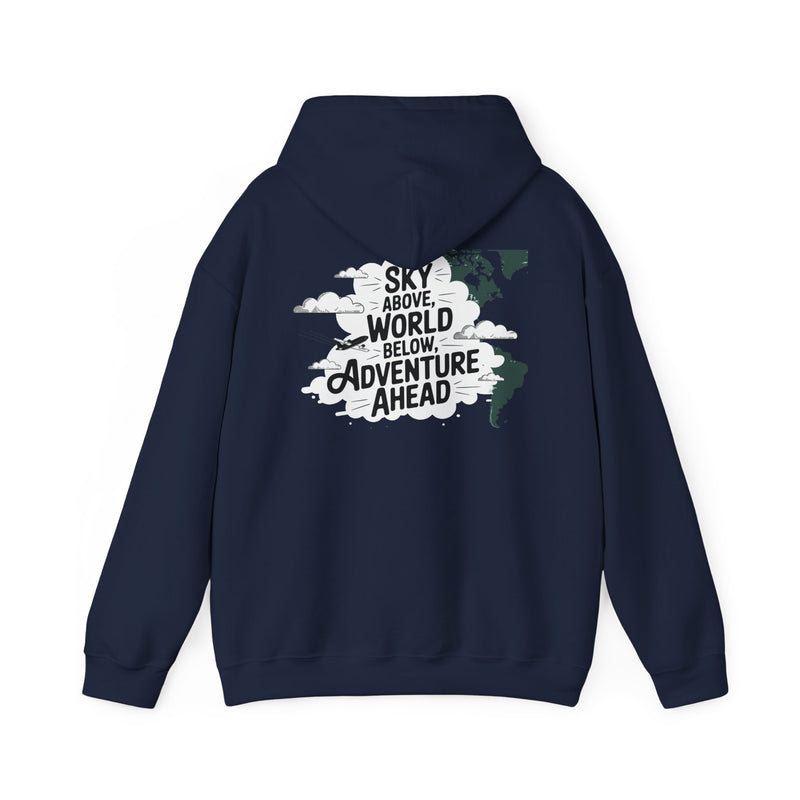 Unisex Heavy Blend™ Hooded Sweatshirt Sky above world below
