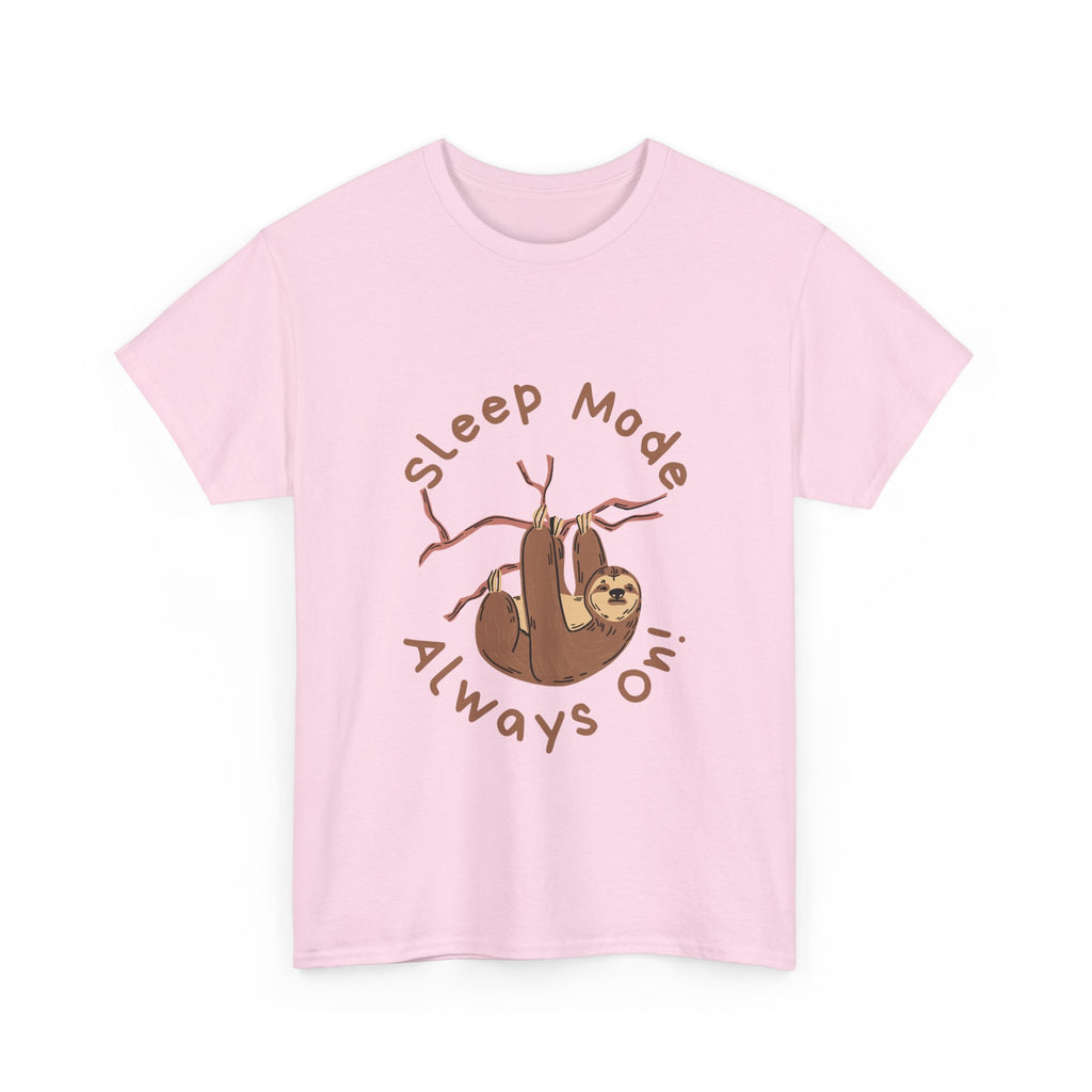 Sleep Mode Sloth Unisex Heavy Cotton Tee - Relaxed Fit T-Shirt