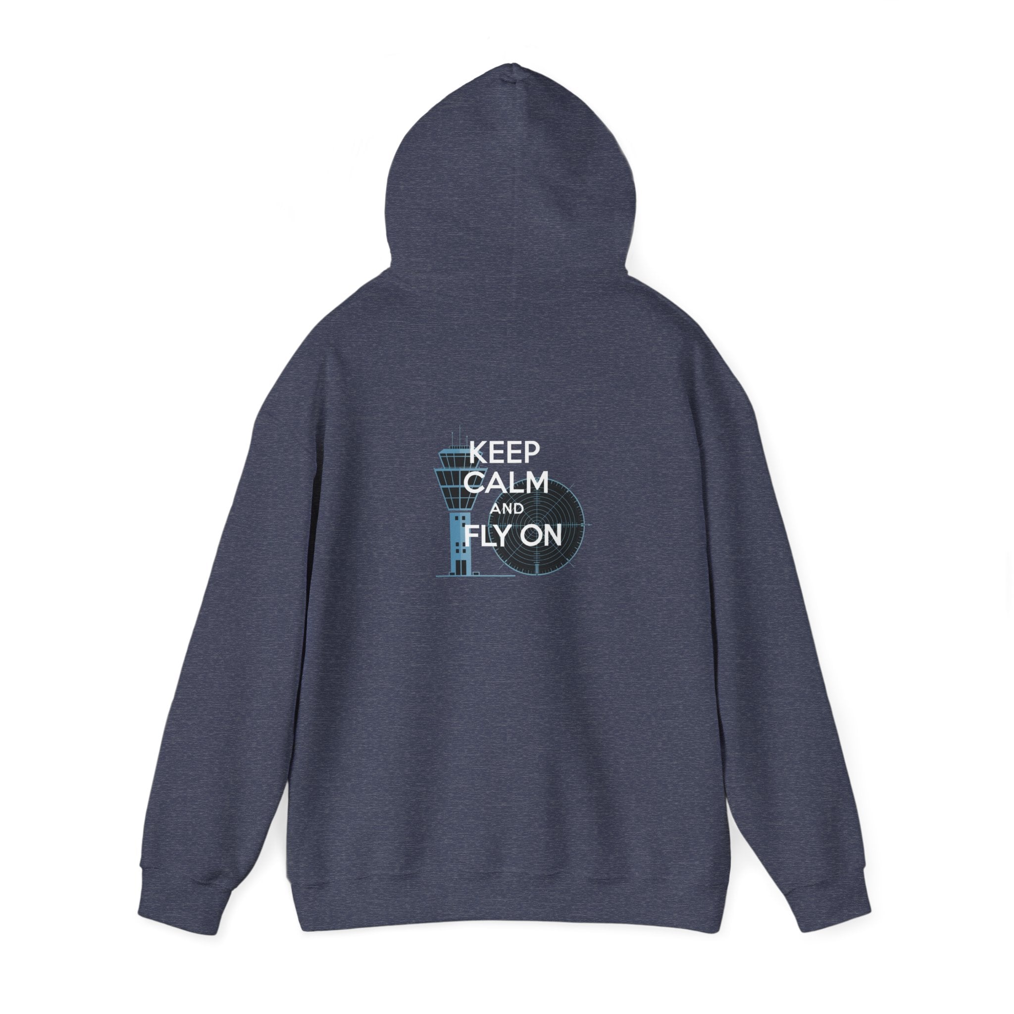 Keep Calm and Fly On  Unisex Heavy Blend™ Hooded Sweatshirt