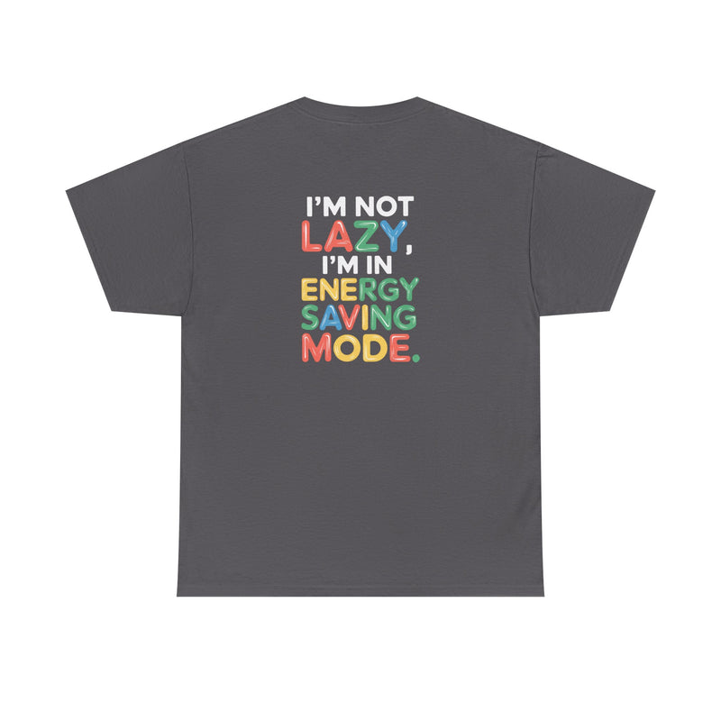 Energy saving mode Unisex Heavy Cotton Tee for Everyday Style