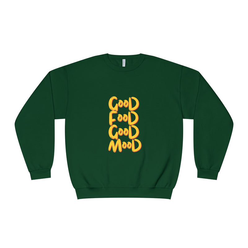 Good Food Good Mood Sweatshirt - Unisex NuBlend® Crewneck for Comfort and Style