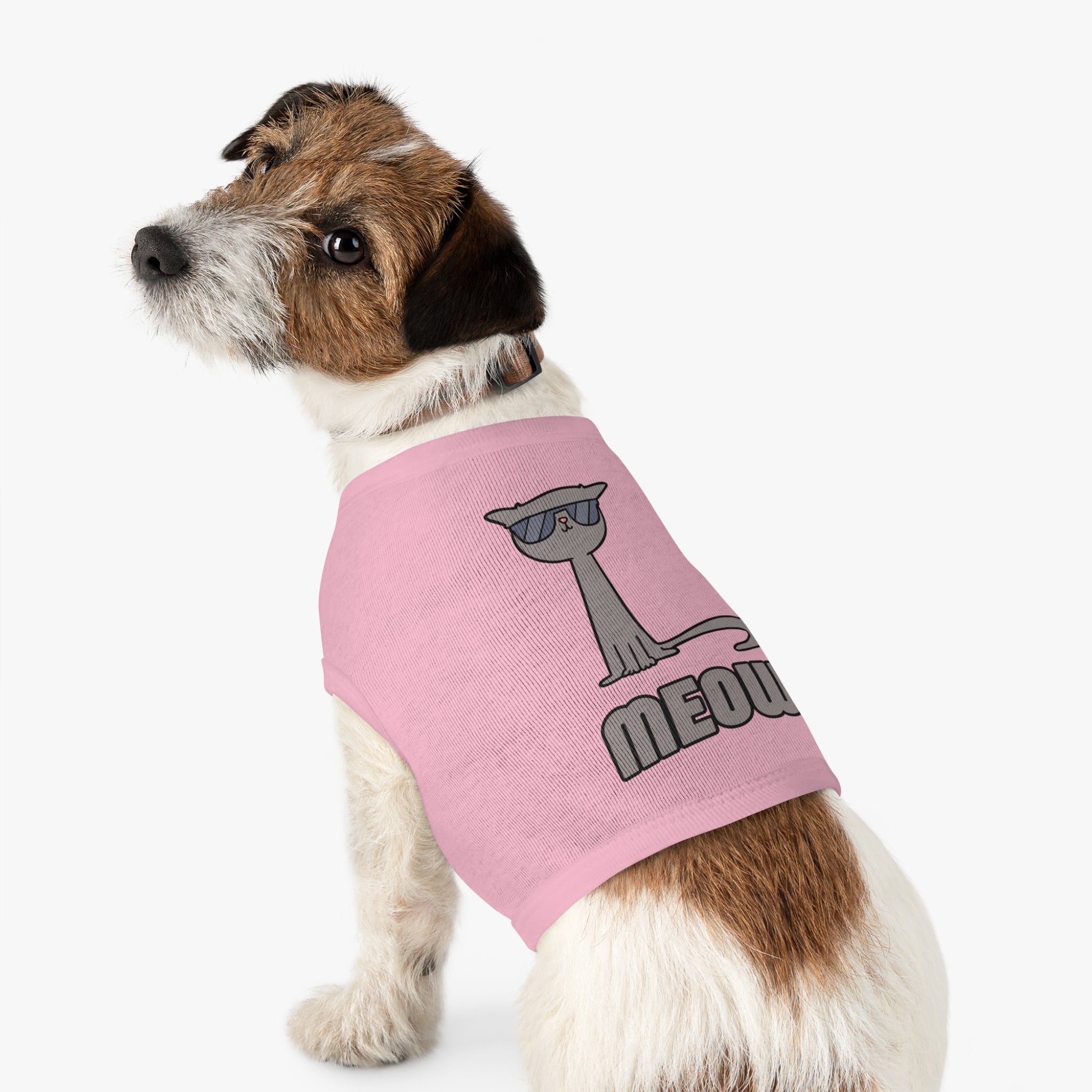 Cool Cat Pet Tank Top - Fun Meow Design for Stylish Pets