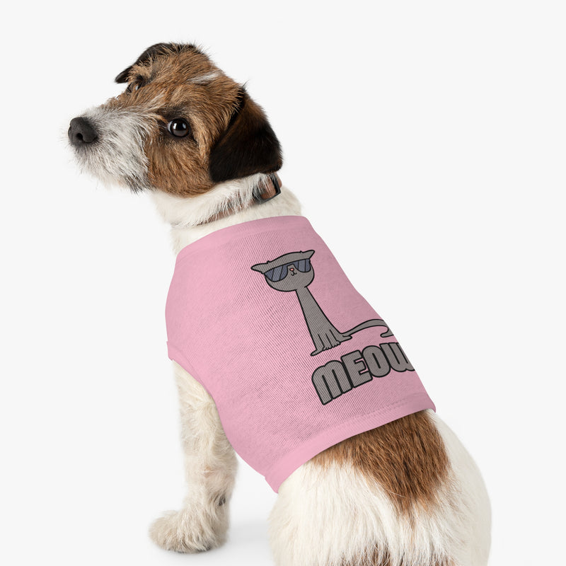 Cool Cat Pet Tank Top - Fun Meow Design for Stylish Pets