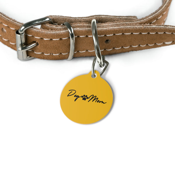 Dog Mom Pet Tag - Personalized Dog ID Tag for Loving Pet Owners
