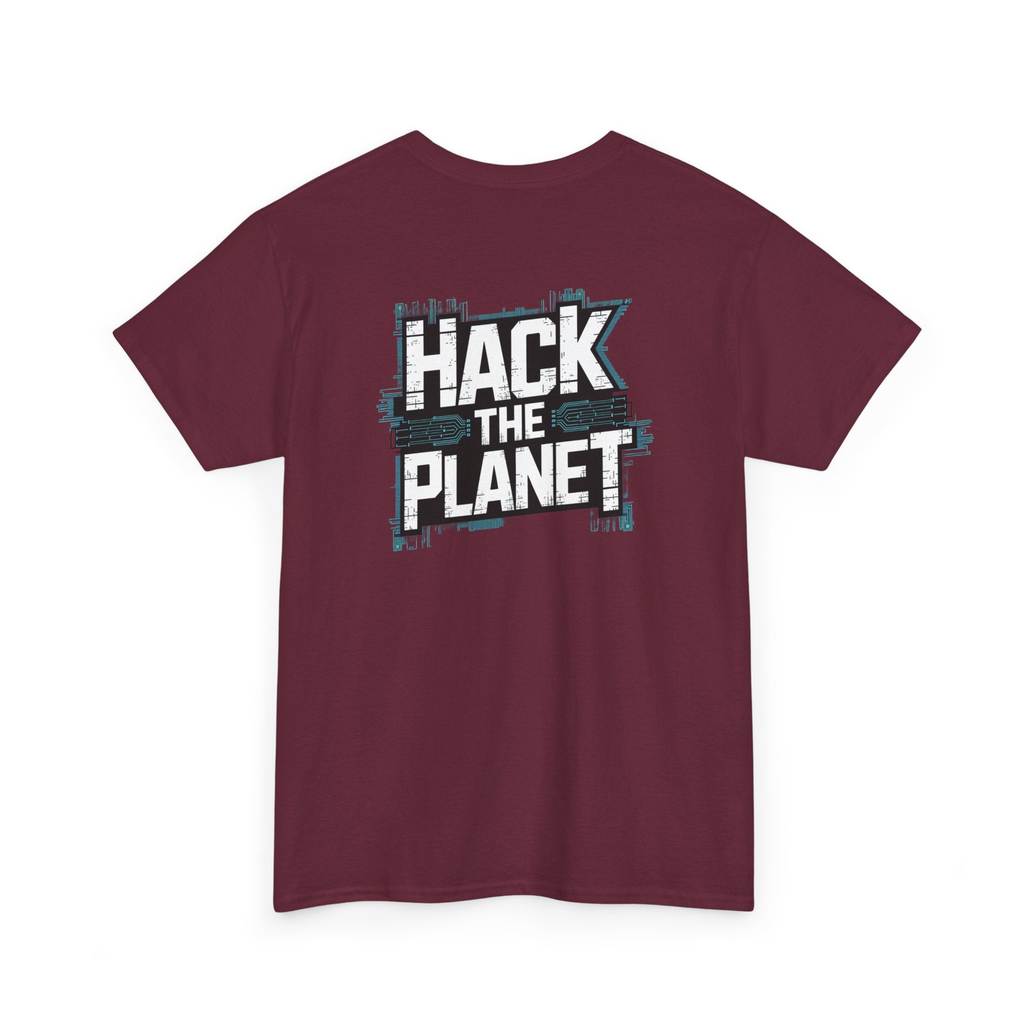 Unisex Heavy Cotton Tee: "Hack the Planet" - T-Shirt