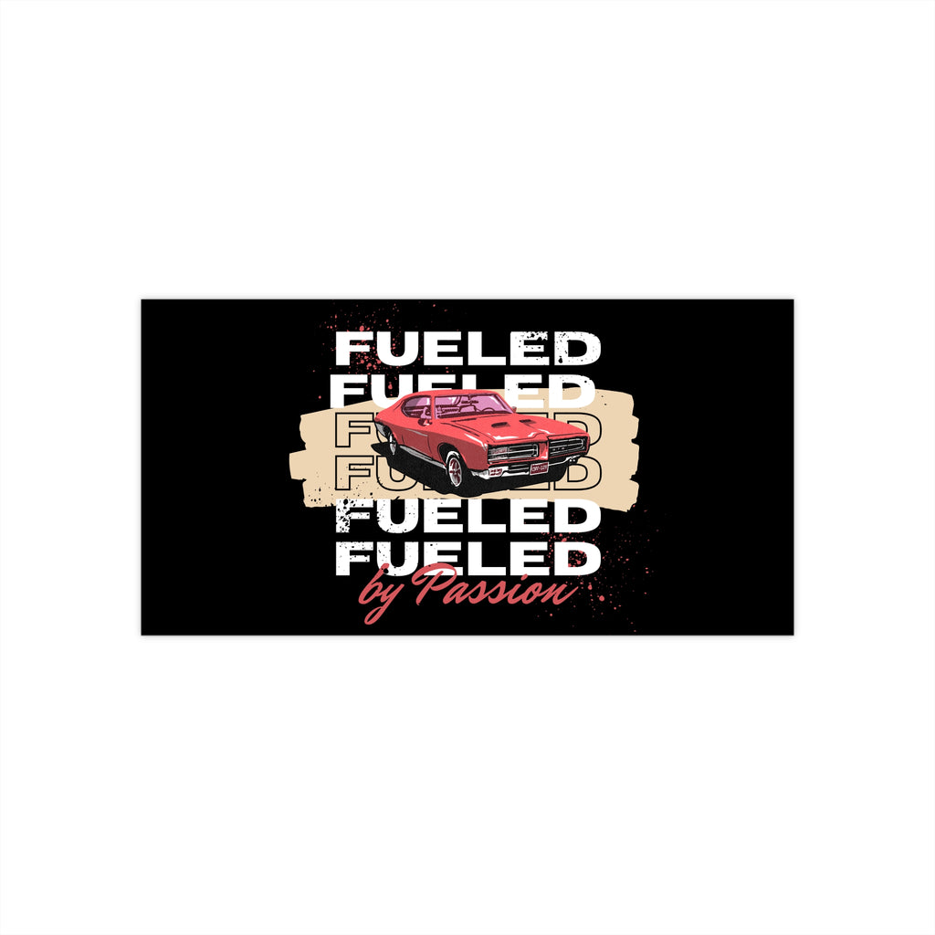 Vintage Car Passion Bumper Sticker - Fueled by Passion