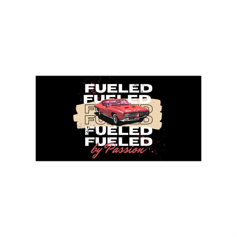 Vintage Car Passion Bumper Sticker - Fueled by Passion