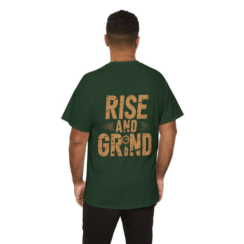Unisex Heavy Cotton Tee - Rise and Grind