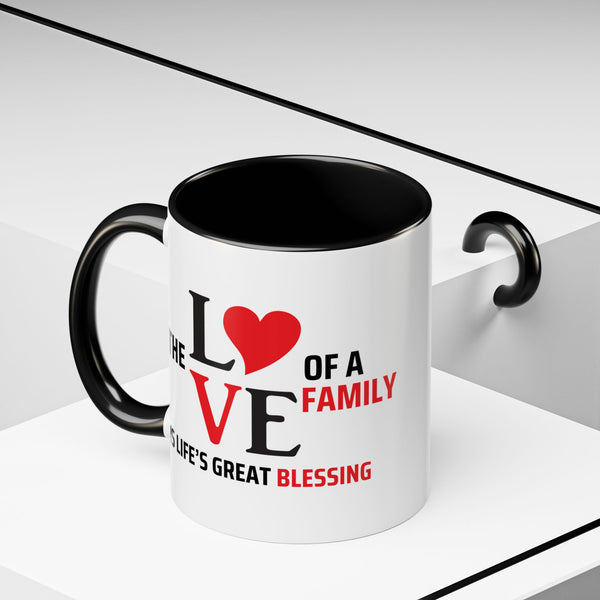 Love of a Family Coffee Mug - Inspirational Gift for Family Celebrations