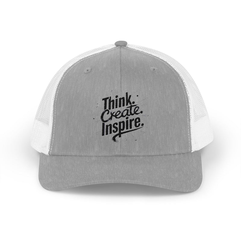 Inspirational Snapback Trucker Cap - Think Create Inspire