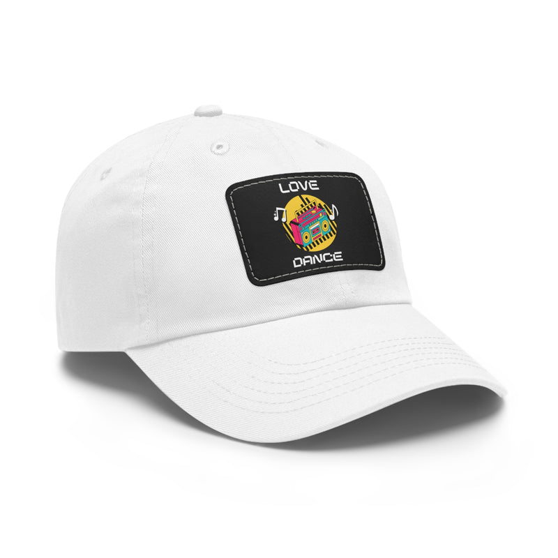 Love Dance Dad Hat with Leather Patch - Casual Style for Dance Lovers
