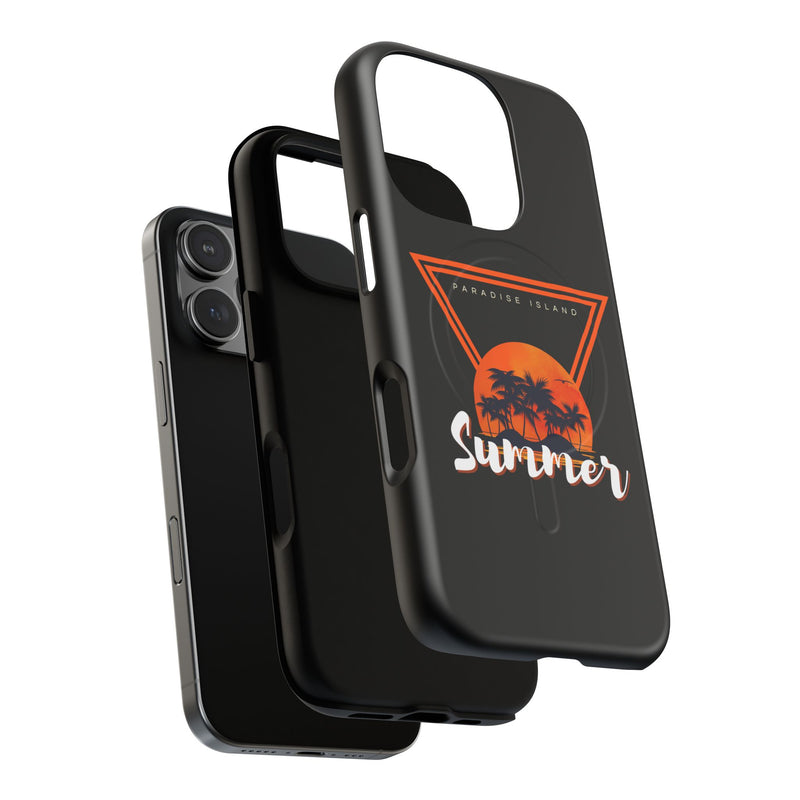 Tough Magnetic Phone Case - Paradise Island Summer Design