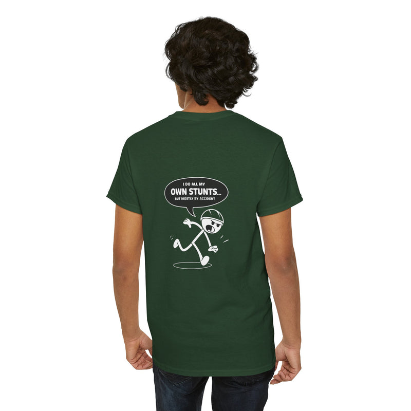 Unisex Heavy Cotton Tee: "Own Stunts" - T-Shirt