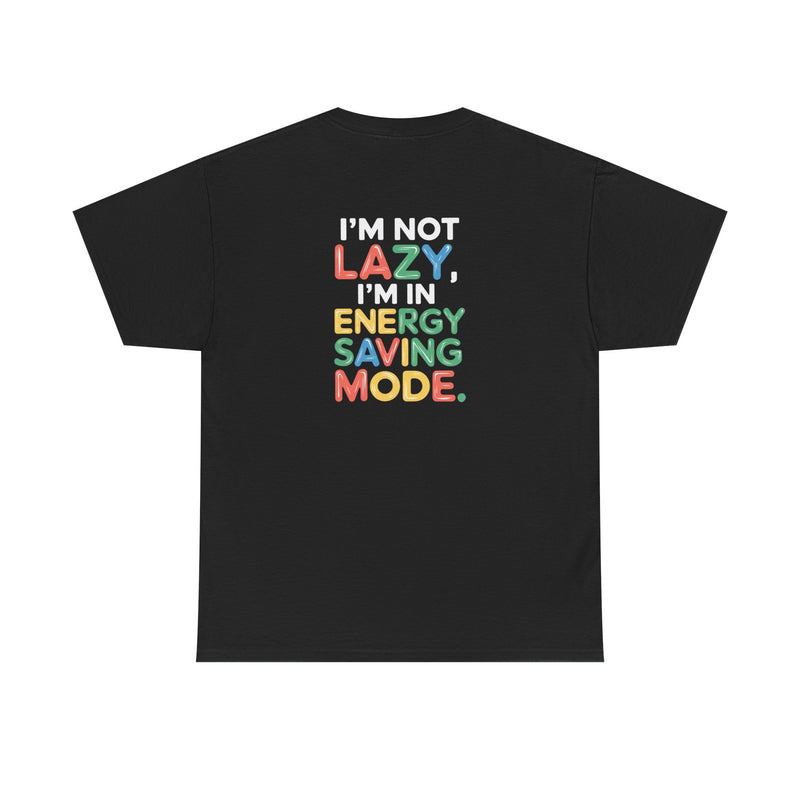 Energy saving mode Unisex Heavy Cotton Tee for Everyday Style