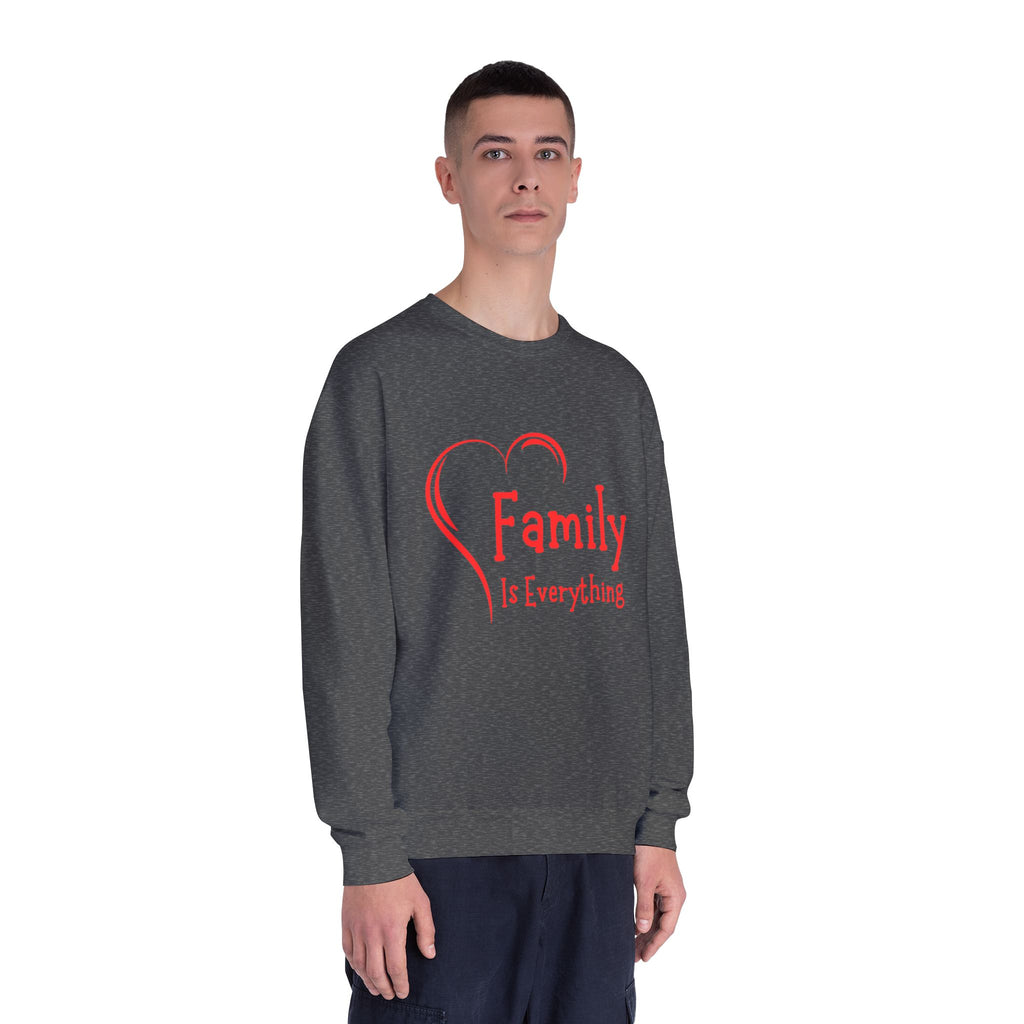 Family Is Everything Crewneck Sweatshirt - Unisex Casual Wear for Family Gatherings