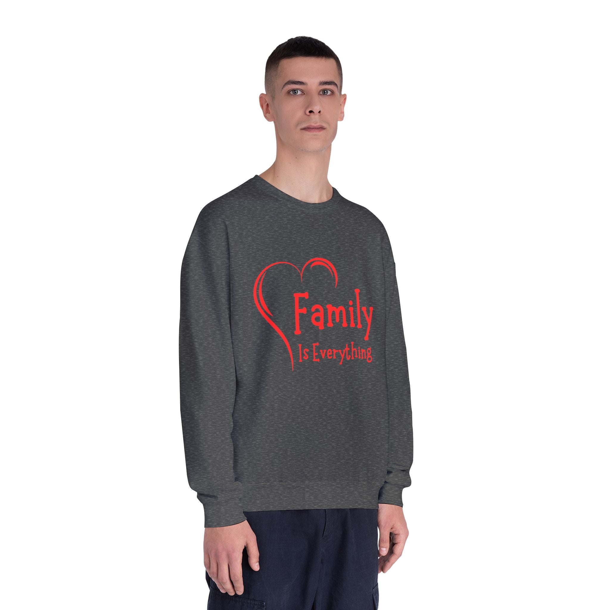 Family Is Everything Crewneck Sweatshirt - Unisex Casual Wear for Family Gatherings