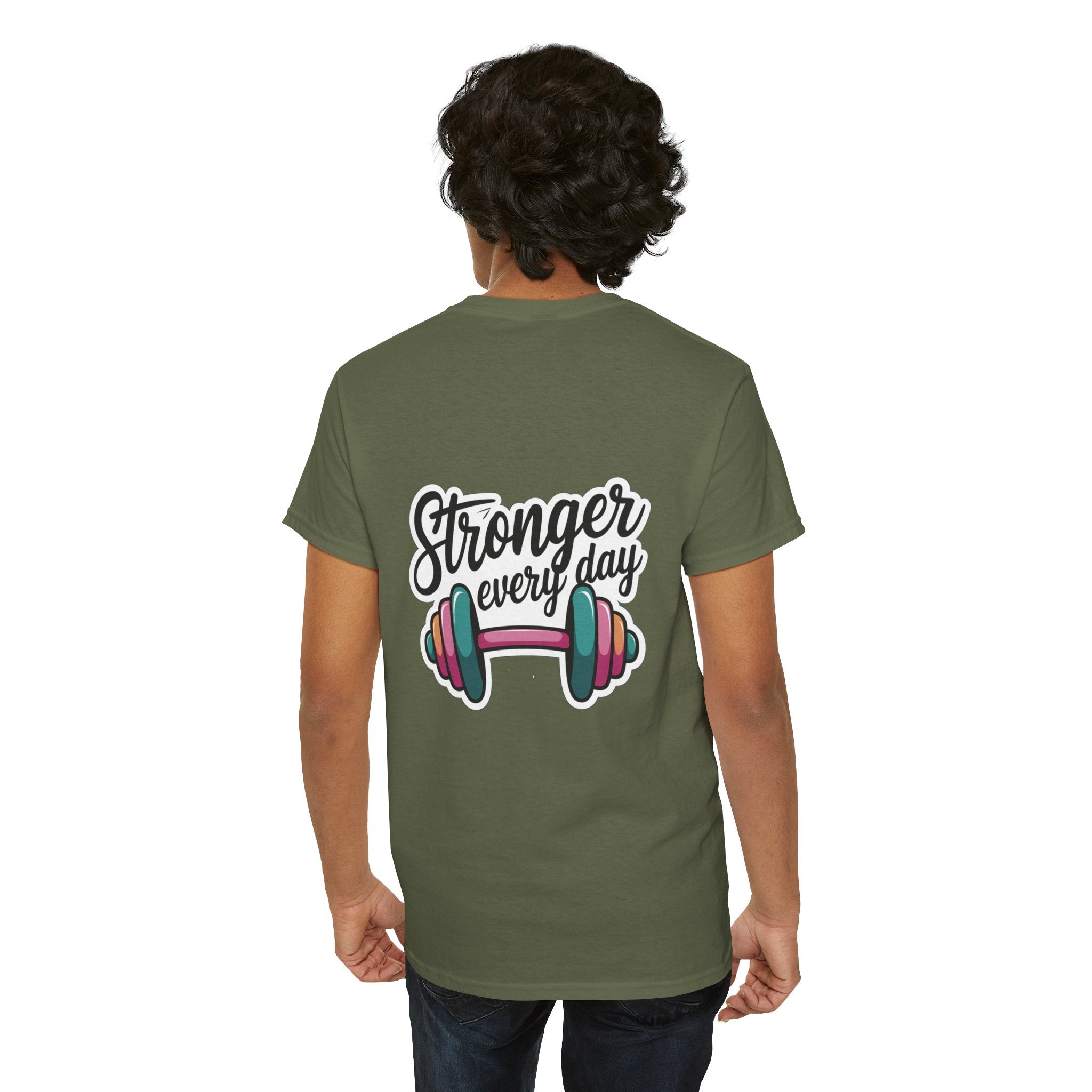 Unisex Heavy Cotton Tee: "Stronger Everyday" - T-Shirt