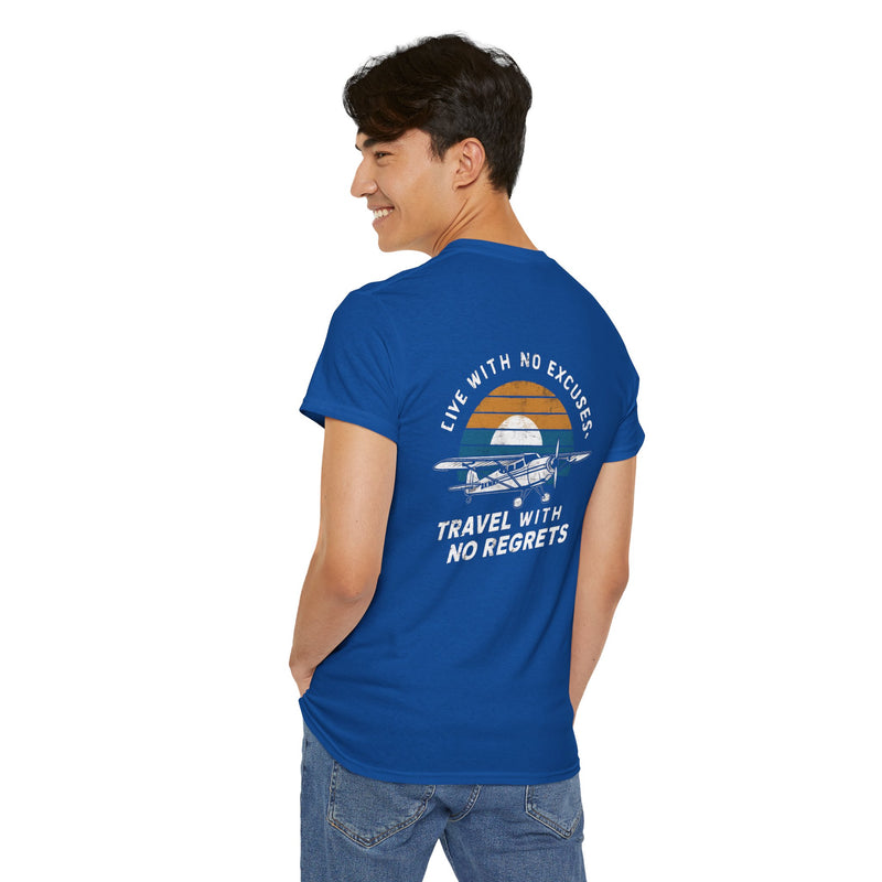 Unisex Heavy Cotton Tee: "Live with no excuse" - T-Shirt