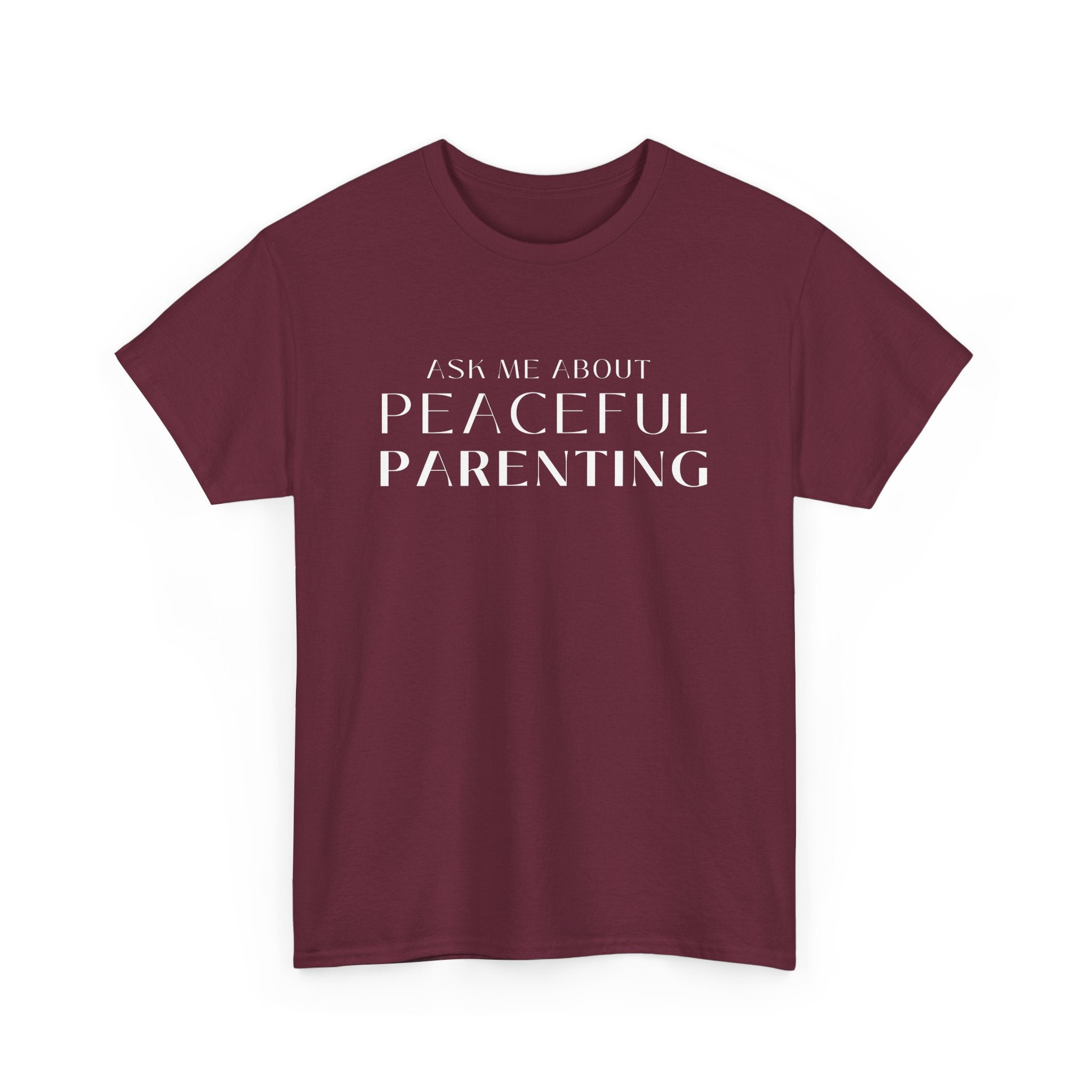 Peaceful Parenting Unisex Heavy Cotton Tee - Comfortable & Thoughtful Gift for Parents