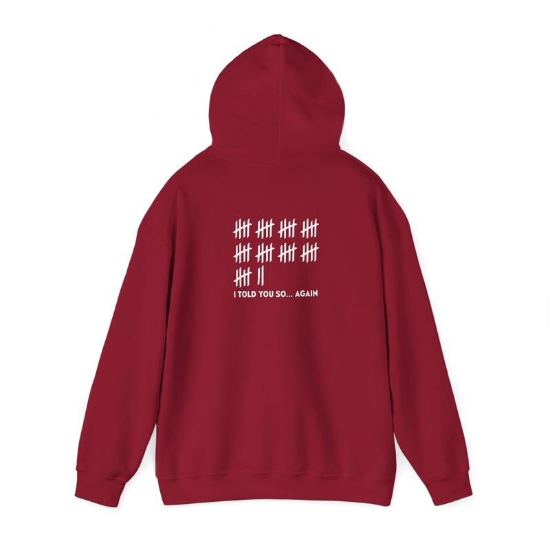 Unisex Heavy Blend™ Hooded Sweatshirt: "I TOLD YOU SO AGAIN" T-Shirt