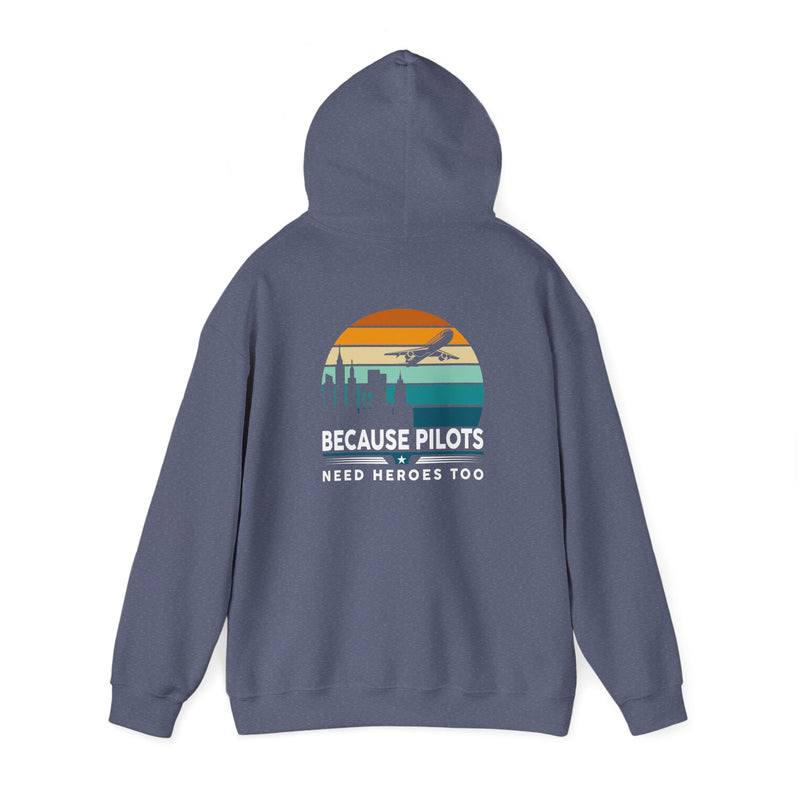 Unisex Heavy Blend™ Hooded Sweatshirt "Maintenance & Pilots Design | Perfect Gift for Aviation Enthusiasts