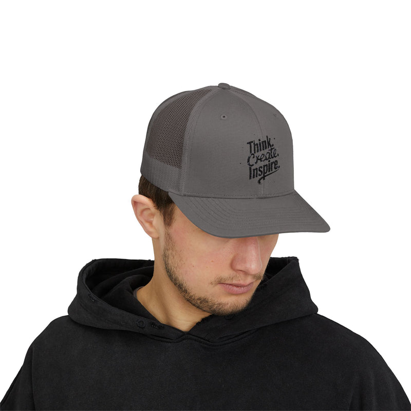 Inspirational Snapback Trucker Cap - Think Create Inspire