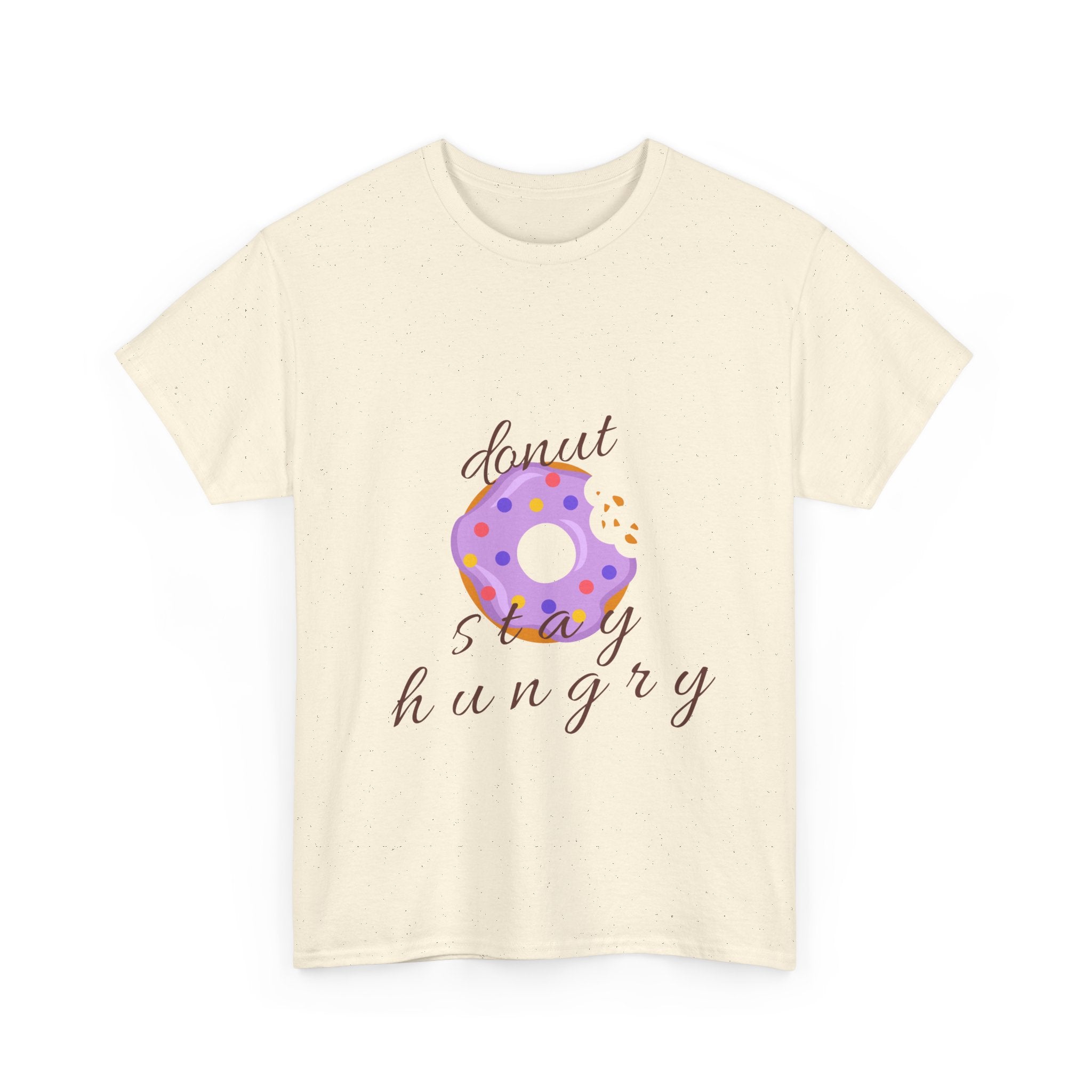 Donut Stay Hungry Unisex Heavy Cotton Tee - Fun and Stylish T-Shirt for Food Lovers