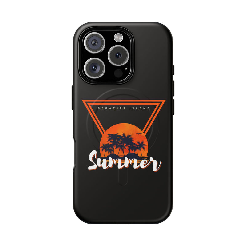 Tough Magnetic Phone Case - Paradise Island Summer Design