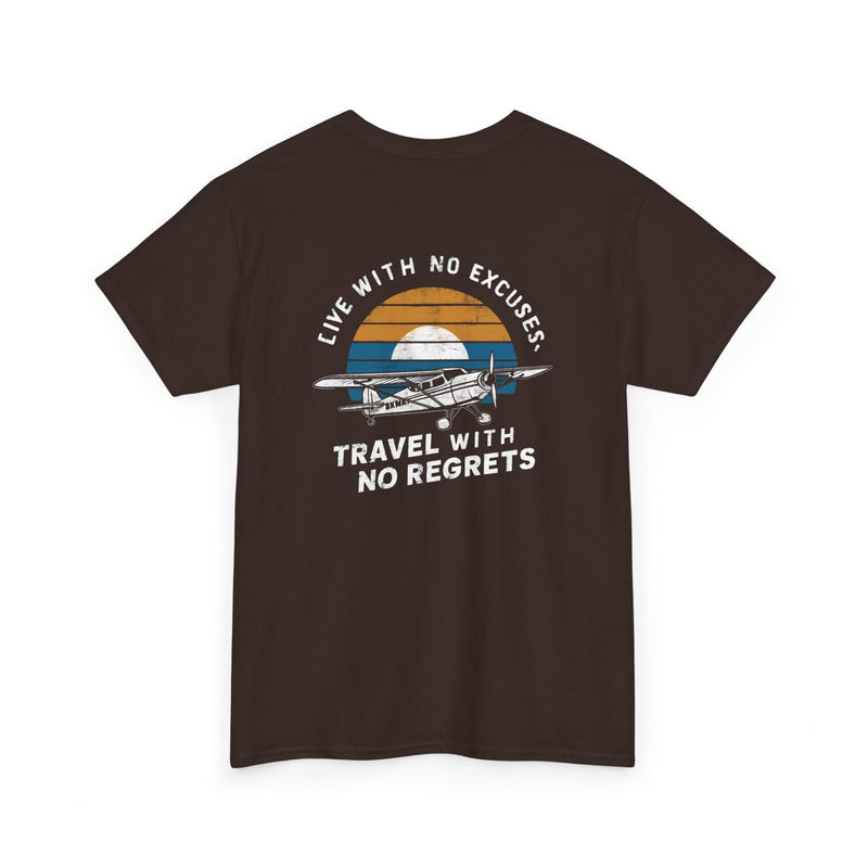 Unisex Heavy Cotton Tee: "Live with no excuse" - T-Shirt