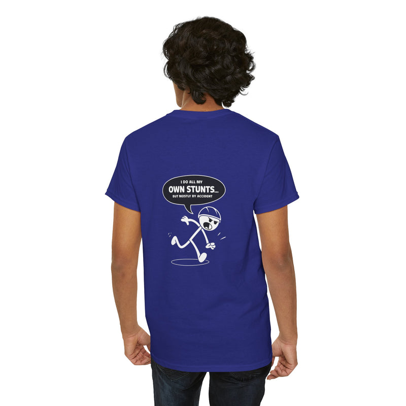 Unisex Heavy Cotton Tee: "Own Stunts" - T-Shirt
