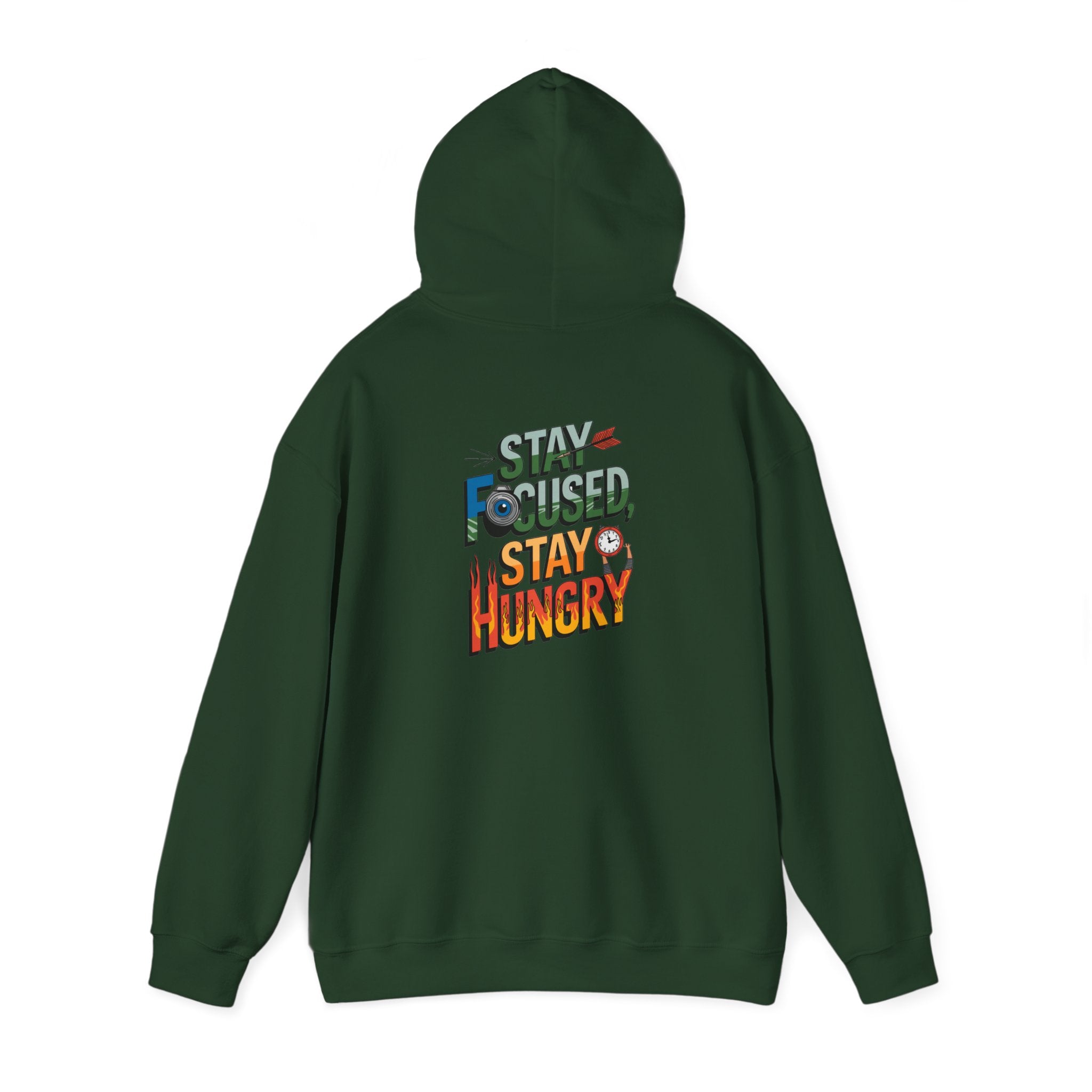 Unisex Heavy Blend™ Hooded Sweatshirt "Stay Focused Stay Hungry"