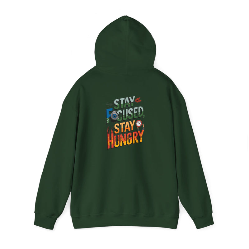 Unisex Heavy Blend™ Hooded Sweatshirt "Stay Focused Stay Hungry"