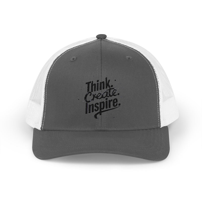 Inspirational Snapback Trucker Cap - Think Create Inspire
