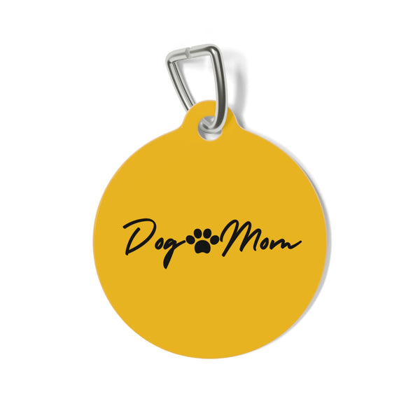 Dog Mom Pet Tag - Personalized Dog ID Tag for Loving Pet Owners
